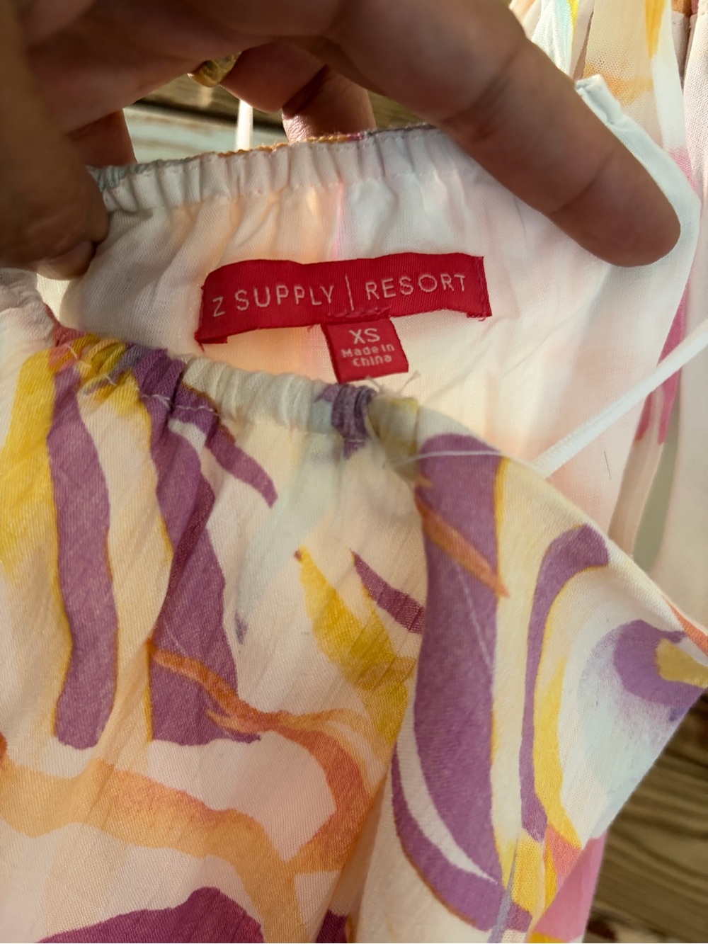 Z Supply Resort Breezy Floral Mini Dress XS Halter Watercolor Vacation - Picture 5 of 5